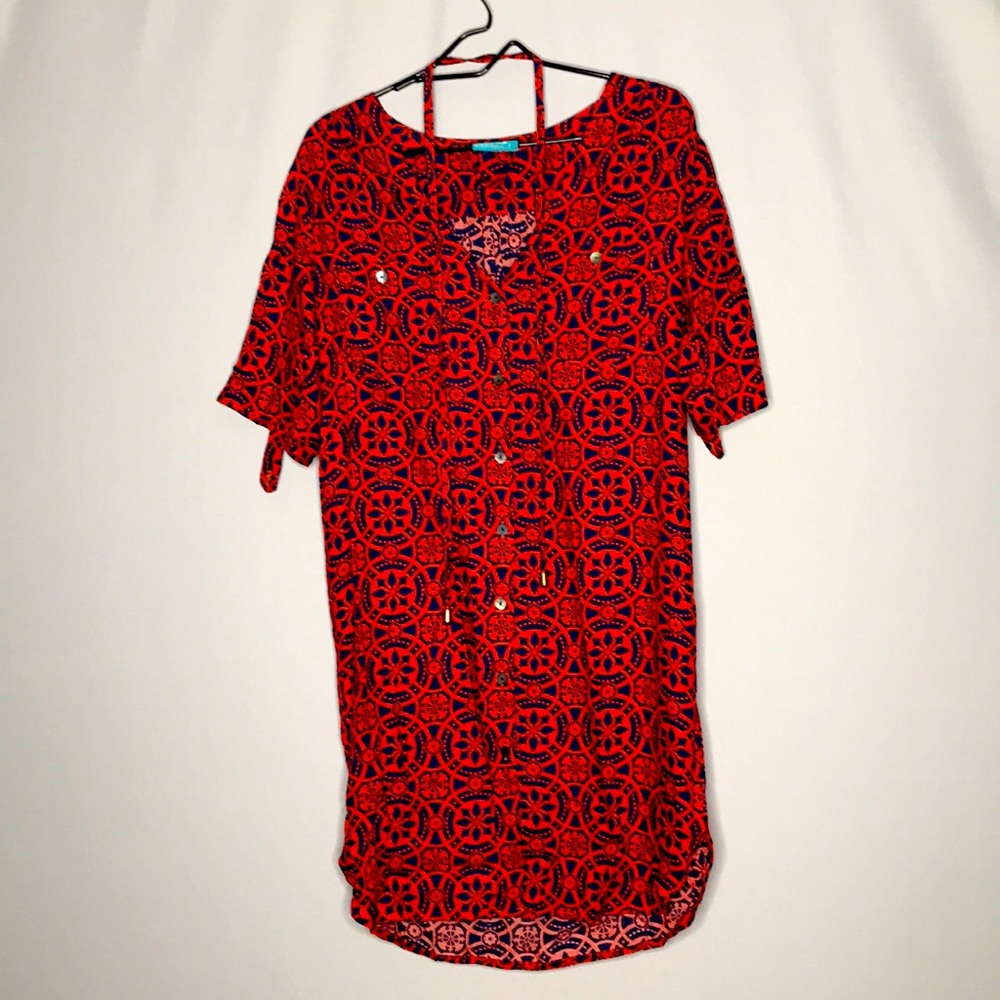 Escapada Pattern Shift Dress Size L-XL